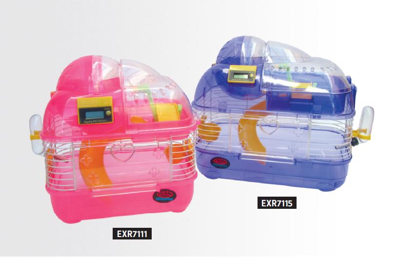 EX GAIOLA P/HAMSTER PEQ.C/GINASIO E CONT.VOLTAS             